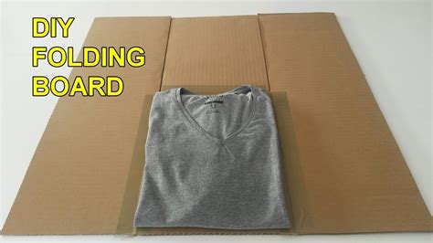 DIY T Shirt Folder / How to make a Flip Folding Board for Clothes from a Cardboard – Tutorial ...