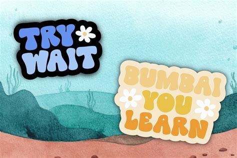 Bumbai You Learn & Try Wait Retro Sticker Hawaii Pidgin Sticker - Etsy