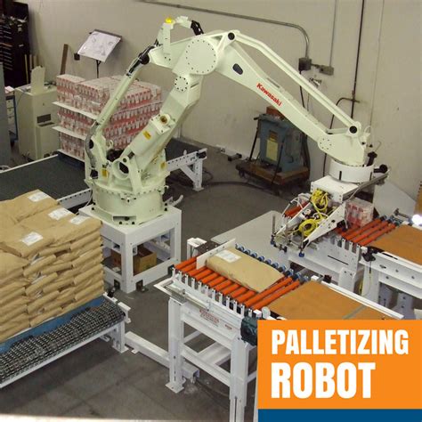 Palletizing Robots – to stack and place valve bags, open mouth bags