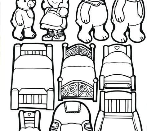 Goldilocks And The Three Bears Coloring Pages Free at GetColorings.com ...