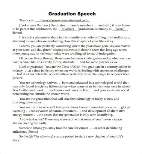 How To Start A Graduation Speech Funny - Coverletterpedia