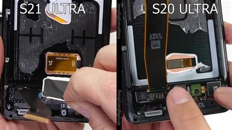 Galaxy S21 Ultra Teardown Reveals The Bigger Fingerprint Sensor - SlashGear