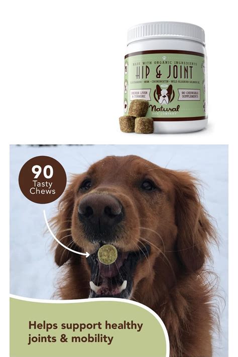 Natural Dog Company Hip & Joint Chews, Chicken Liver & Turmeric Flavor ...