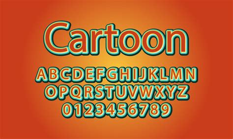 cartoon font alphabet 2980446 Vector Art at Vecteezy