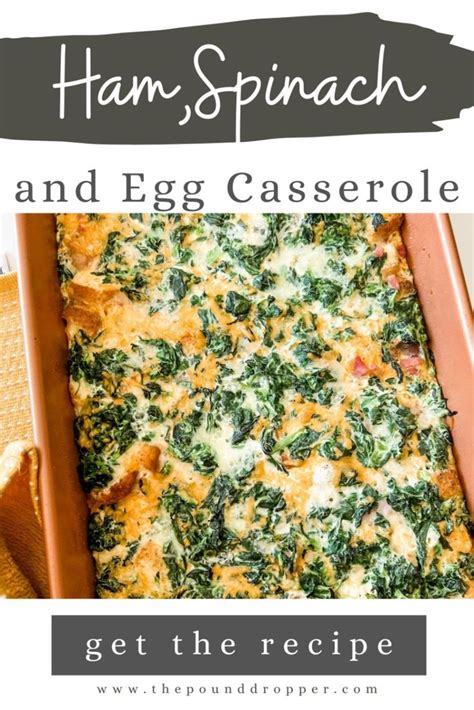 Ham, Spinach, and Egg Casserole | Recipe in 2024 | Breakfast recipes casserole, Ham breakfast ...