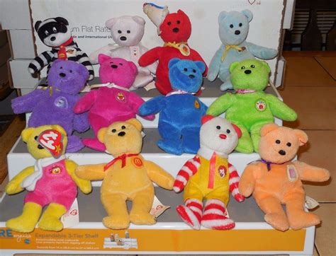 2004 Mcdonalds Happy Meal Toy Teenie Beanie babies Complete Set of 12 - Fast Food