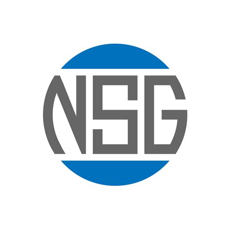 NSG letter logo design on white background. NSG creative initials circle logo concept. NSG ...