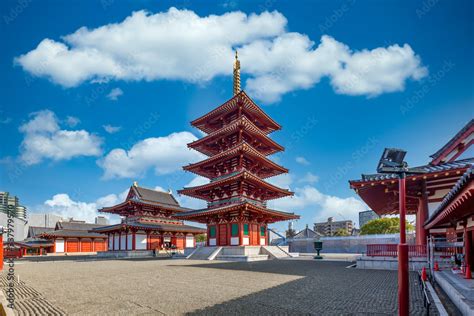 Shitennoji is one of the oldest Buddhist temple in Osaka, The five ...