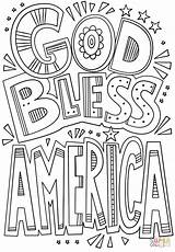God Bless America Coloring Sheet Pages sketch template
