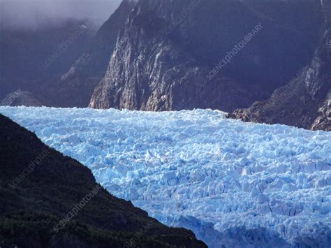 Surface of San Rafael Glacier, Chile - Stock Image - C058/4845 ...