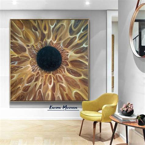 Eye wall art On Canvas Eyes Painting Abstract Oversized Wall | Etsy