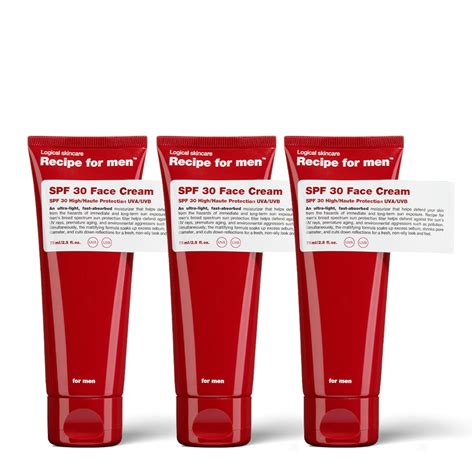 3 x SPF 30 Face Cream – Recipeformen.com