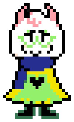 Deltarune Ralsei | Pixel Art Maker