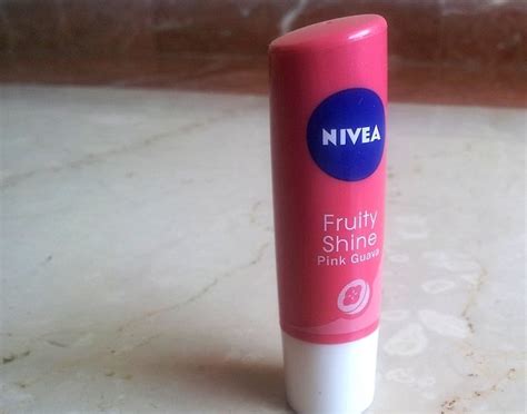 Nivea Lip Care Fruity Shine Pink Guava Lip Balm: Review, Swatches ...