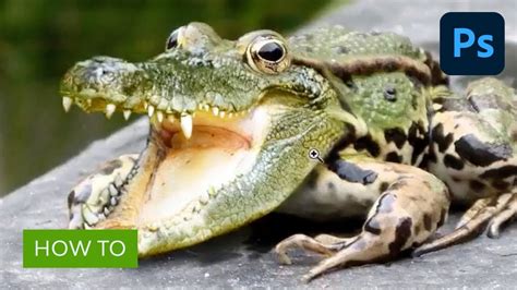 Combine a Crocodile and a Frog in Photoshop - YouTube