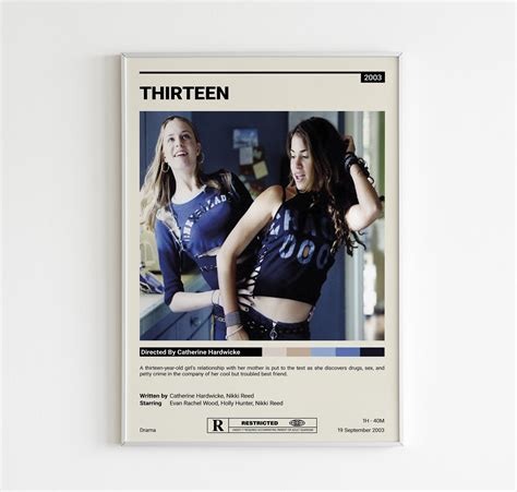 Thirteen Movie Poster Thirteen Poster Movie Poster - Etsy