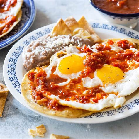Enjoy Huevos Rancheros Mexicanos made with the traditional recipe. The star is the salsa ...