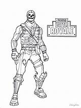 Fortnite Coloring Pages Battle Royale  Drift Raven Ice King sketch template