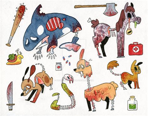 Zombie Animals by KaseyTheGolden on DeviantArt