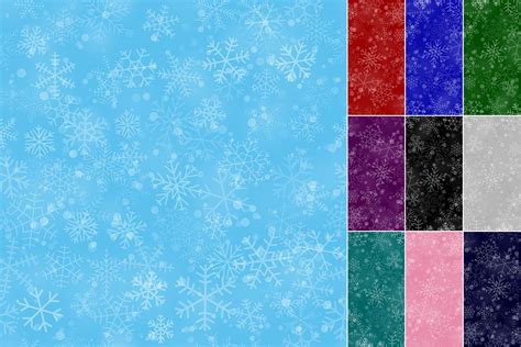 Christmas Seamless Pattern of Snowflakes Gráfico por alsstocks450 ...