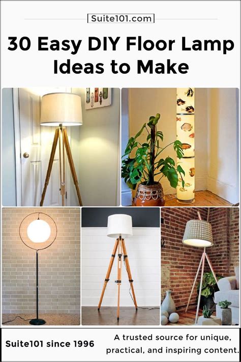 30 Creative DIY Floor Lamp Ideas - Suite 101