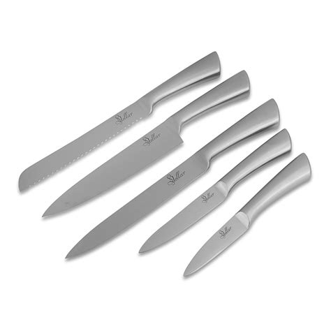 Buy Stellar- Premium Sharp Kitchen Knives! Stainless Steel Knife Set 5 ...