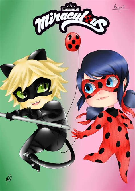 Miraculous - Tales of Ladybug and Cat Noir - Chibi by SrtaSabakuno on DeviantArt