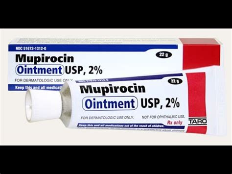 Mupirocin Ointment to the Nose Treating Nasal Infections (Preventing ...