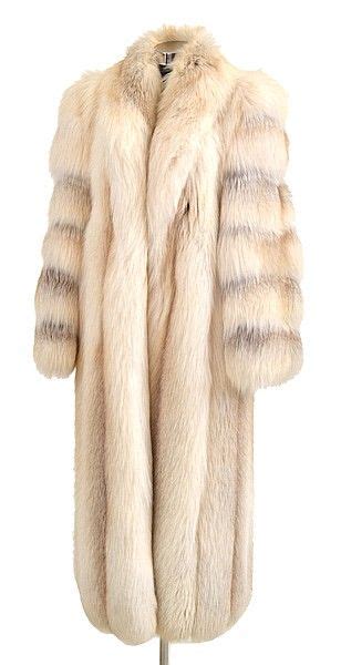 Canadian-Made Arctic Fox Full-Length Fur Coat - Furs - Costume & Dressing Accessories