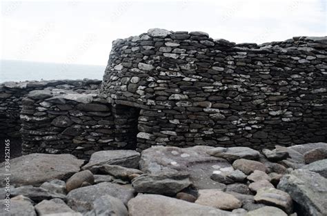 Beehive Hut on the Wild Atlantic Way in Ireland Stock Photo | Adobe Stock