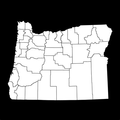 Oregon state map with counties. Vector illustration. 26834357 Vector Art at Vecteezy