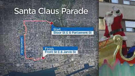 Toronto Santa Claus Parade changes route, numerous road closures to be ...