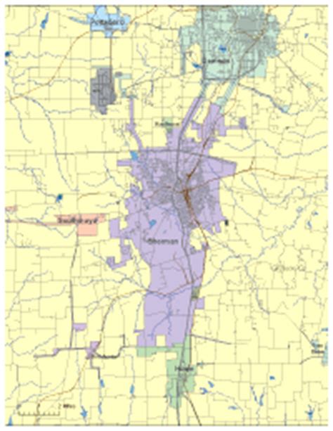 Sherman Digital Vector Maps - Download Editable Illustrator & PDF Vector Map of Sherman