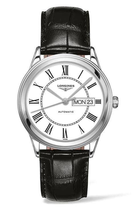 Longines Flagship Heritage Automatic Leather Strap Watch - Lyst