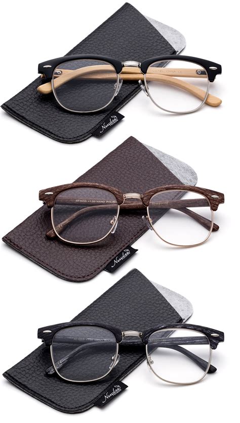 Quality Fashion Clummaster Reading Glasses for Men Retro Vintage ...