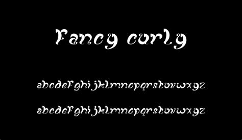 Fancy Curly free font