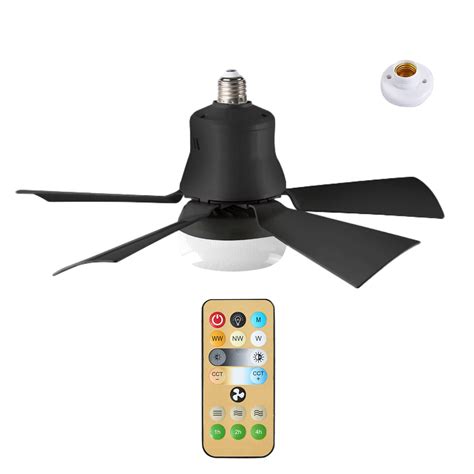 Fan Light With Remote Ceiling Fan With Fan Light Air Portable Cordless ...