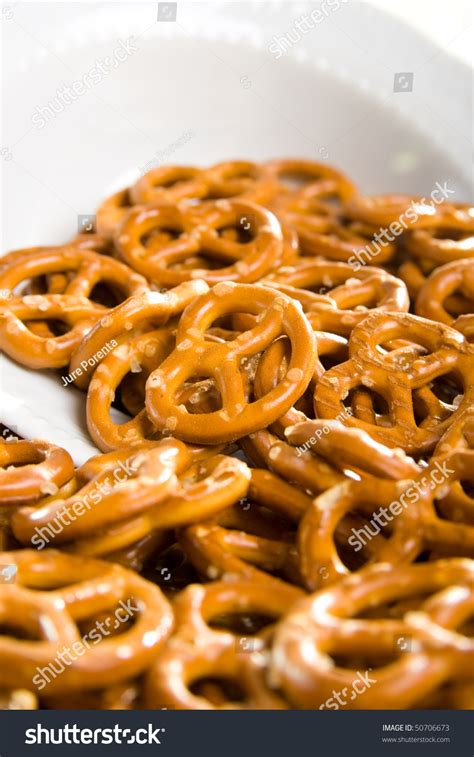 Small Salt Pretzels As A Snack On The Table. Stock Photo 50706673 ...