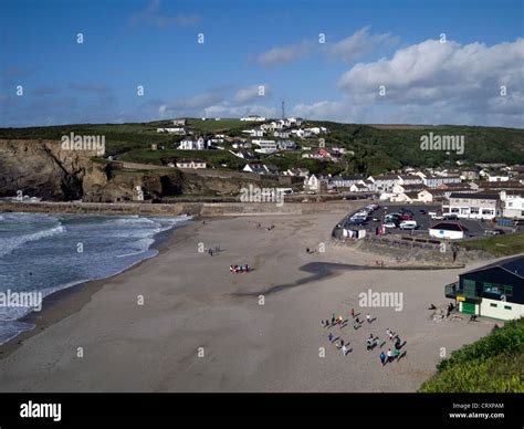 Portreath beach Cornwall Stock Photo - Alamy