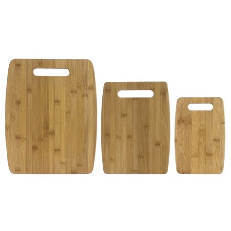 3-Piece Bamboo Cutting Board Set, 15" x 12", 12" x 9" and 9" x 6" – Totally Bamboo