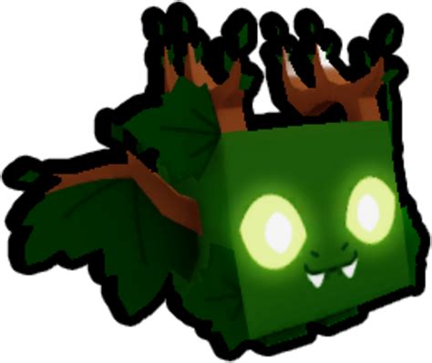 an illustration of a green box with glowing eyes and leaves on it's head