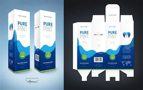 ZENWATER Packaging Product design by Aspera Drug Packaging, Medical Packaging, Ice Cream ...