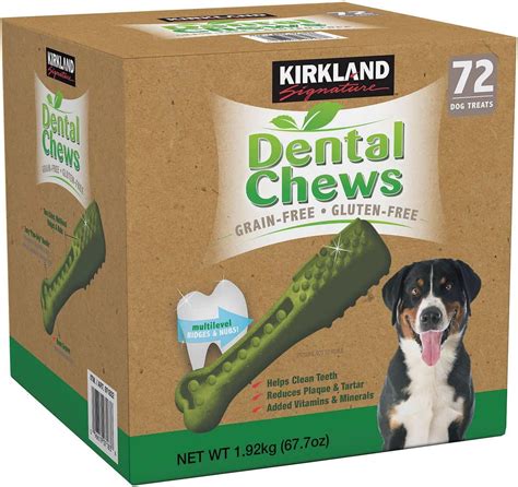 Amazon.com : Kirkland Signature Dental Chews 72 Dog Treats : Pet Supplies