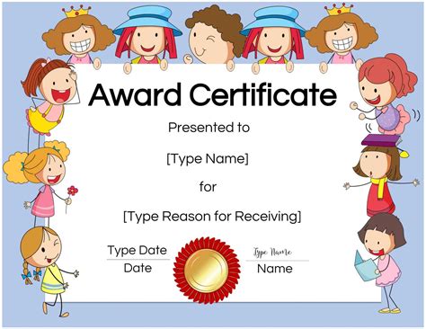 Children's Certificate Template - Business Professional Templates