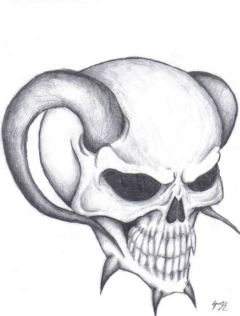 Skull got horns by Blurryfinger420 on DeviantArt