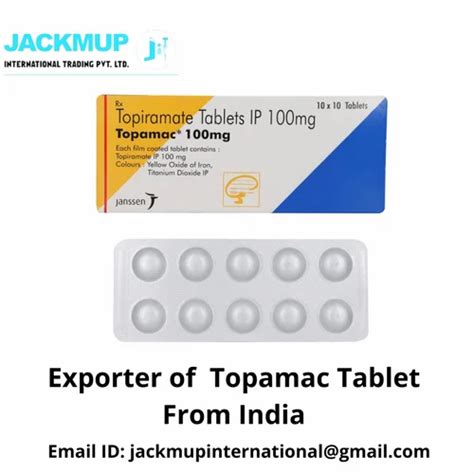 Topamac Tablet (Topiramate), Injection, Janssen Pharmaceuticals at Rs 481.8/stripe in Nagpur