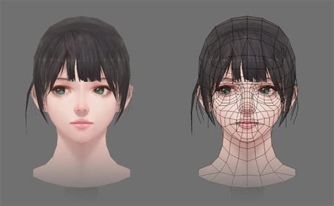 low poly hair - Google Search | Character modeling, Low poly character, Low poly