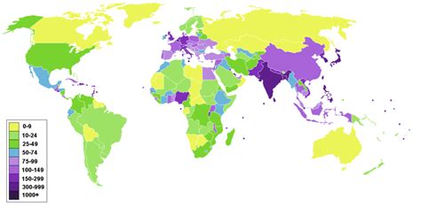 The World Based On Population Density - Business Insider