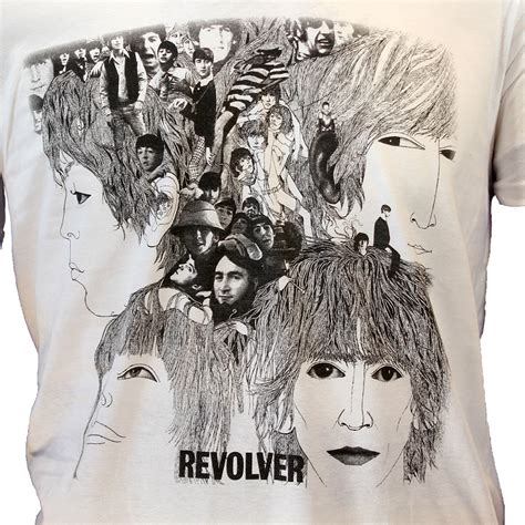 The Beatles Revolver Album Cover T-Shirt - Official Merchandise - Popmerch.com