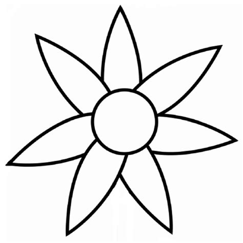 Free Simple Flower Outline, Download Free Simple Flower Outline png images, Free ClipArts on ...